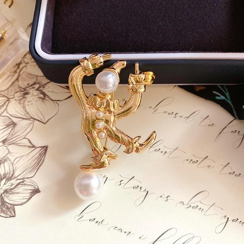 England Court Clown Brooch Joker Pin Badges