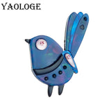 Cute Cartoon Bird Brooches for Kids Christmas Jewelry