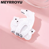Polar Bear Brooch Funny Birthday Accessories