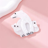 Polar Bear Brooch Funny Birthday Accessories