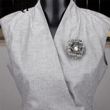 SUQI Jewelry Cloth Pearl Brooch Pin Flowers Hair Accessories