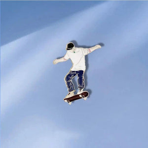 Wang Yibo Skateboard Shape Badge Pendant Brooch