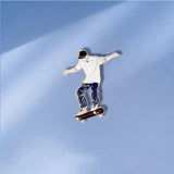 Wang Yibo Skateboard Shape Badge Pendant Brooch