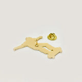 Wang Yibo Skateboard Shape Badge Pendant Brooch