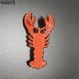 Red Lobster Acrylic Brooch for Women Girls Jewelry