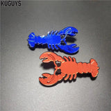 Red Lobster Acrylic Brooch for Women Girls Jewelry