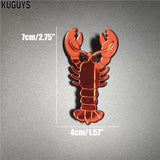 Red Lobster Acrylic Brooch for Women Girls Jewelry