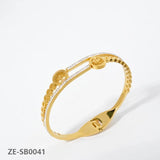 Tree of Life Eyes Snake Pearl Zircon Bowknot Bangle