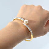 Tree of Life Eyes Snake Pearl Zircon Bowknot Bangle