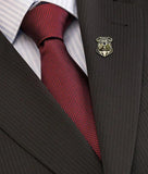 English Bulldog Lapel Pin Brooch Silver-plated