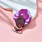 Women's Stylish Acrylic Punk Brooch for Clothes Bag