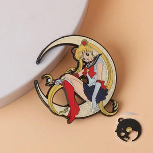 Anime Women's Brooch Lapel Pin Japanese Manga Badge Jewelry