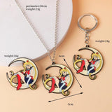 Anime Women's Brooch Lapel Pin Japanese Manga Badge Jewelry