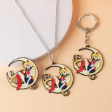 Anime Women's Brooch Lapel Pin Japanese Manga Badge Jewelry