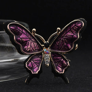 Colorful Enamel Butterfly Brooch Women Jewelry Hijab Accessory