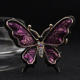 Colorful Enamel Butterfly Brooch Women Jewelry Hijab Accessory