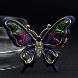 Colorful Enamel Butterfly Brooch Women Jewelry Hijab Accessory