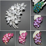 Crystal Rhinestone Brooches Vintage Bridal Bouquet DIY Accessory