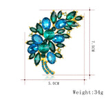Crystal Rhinestone Brooches Vintage Bridal Bouquet DIY Accessory