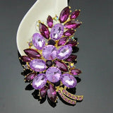 Crystal Rhinestone Brooches Vintage Bridal Bouquet DIY Accessory