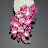 Crystal Rhinestone Brooches Vintage Bridal Bouquet DIY Accessory
