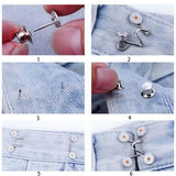 Women Nail-free Waist Buckle Set Tighten Waist Skirt Pants Jeans