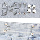 Women Nail-free Waist Buckle Set Tighten Waist Skirt Pants Jeans