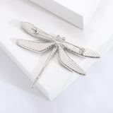 Emerald Dragonfly Brooch Alloy Pin for Coat Jacket