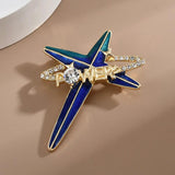 Enamel Planet Pin Brooch Rhinestone Jewelry