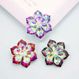 Crystal Flower Brooch Pin Sparking Party Dress Jewelry