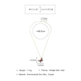 Crystal Butterfly Brooches Pendant Long Chains Accessory