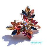 Rhinestone Butterfly Crystal Brooch for Women Wedding Accessories