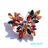 Rhinestone Butterfly Crystal Brooch for Women Wedding Accessories