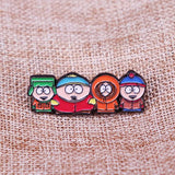 Funny cartoon badges fashionable lover backpack clothespins brooches accessories