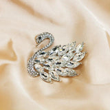 Crystal Rhinestone Brooch Wedding Party Dress Pin