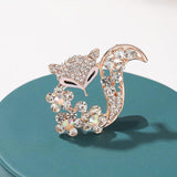 Women's Fox Brooches Animal Party Wedding Dress Hat Brooch Pin