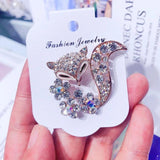 Women's Fox Brooches Animal Party Wedding Dress Hat Brooch Pin