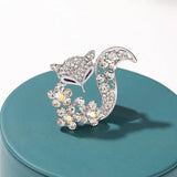 Women's Fox Brooches Animal Party Wedding Dress Hat Brooch Pin