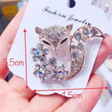 Women's Fox Brooches Animal Party Wedding Dress Hat Brooch Pin