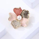 Pearl Flower Brooch Pin High Party Coat Scarf Accessories