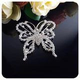 Rhinestone Butterfly Brooch for Suit Decoration