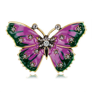 Butterfly Crystal Pin Brooches for Women Party Banquet Rhinestone Pins