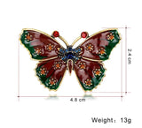 Butterfly Crystal Pin Brooches for Women Party Banquet Rhinestone Pins
