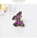 Butterfly Crystal Pin Brooches for Women Party Banquet Rhinestone Pins