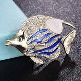 Enamel Red Fish Pins Brooches Bouquet Jewelry Men Scarf Hat Bags