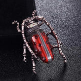 Red Enamel Fly Insect Brooch Kids Girls Accessories
