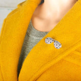 Vintage Sunglasses Shape Crystal Pin Brooch Men Women Coat Lapel Costume Jewelry