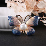 Butterfly Insect Pins Pearl Brooch For Women Lady Wedding Party Jewelry