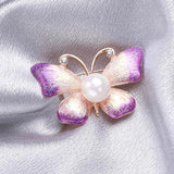 Butterfly Insect Pins Pearl Brooch For Women Lady Wedding Party Jewelry