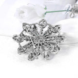 Crystal Rhinestone Round Brooch Pins Bouquet Wedding Party Women Accessories